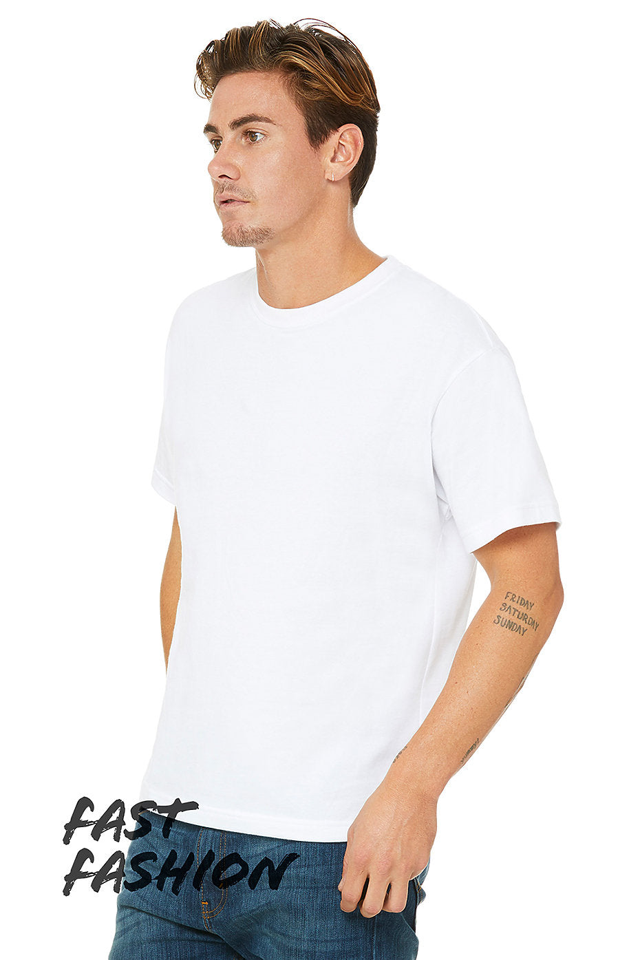 MEN'S HEAVYWEIGHT STREET TEE -White