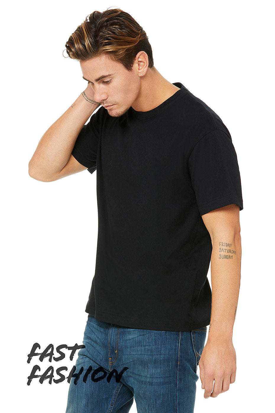 MEN'S HEAVYWEIGHT STREET TEE - Black