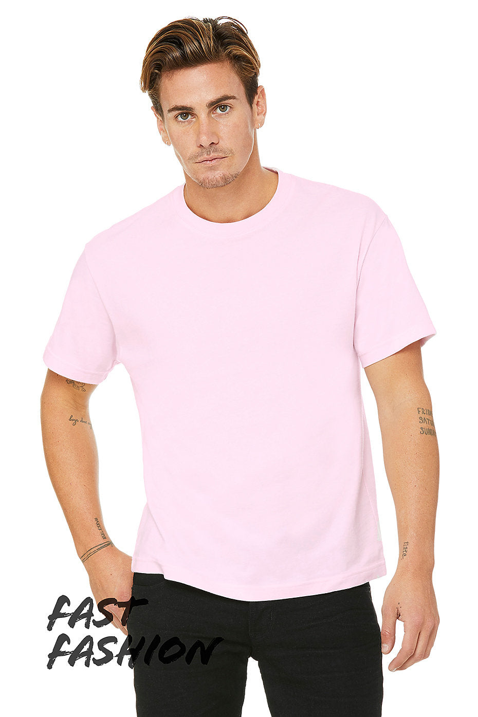 MEN'S HEAVYWEIGHT STREET TEE - PINK