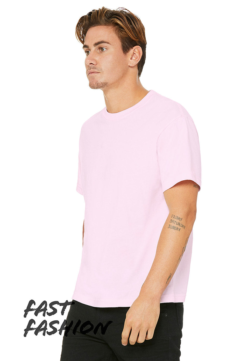 MEN'S HEAVYWEIGHT STREET TEE - PINK